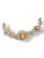 Bracelet Mandile 1922 Femme Cammei antichi in Argent Conchiglia 2MBRCM8